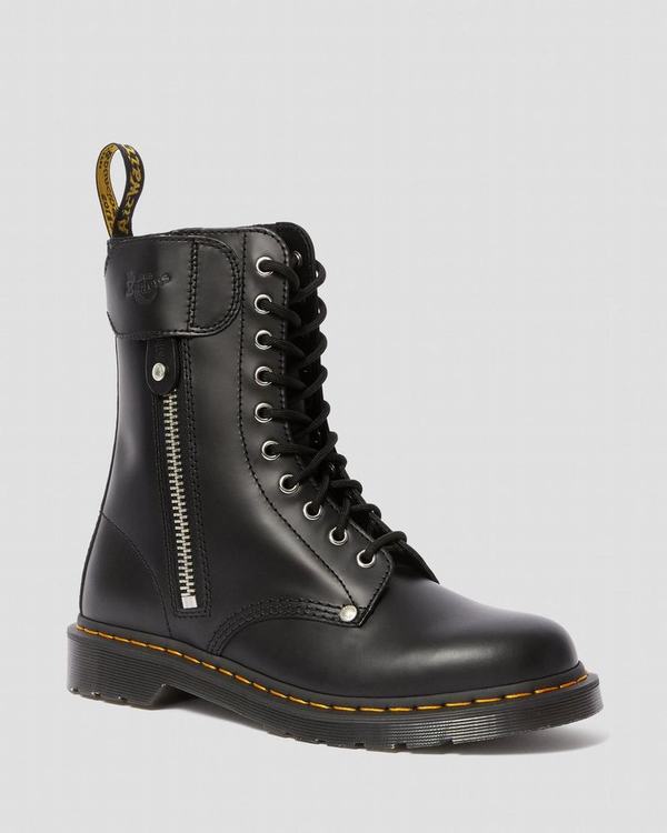 Dr Martens Dámské Kotníkové Boty Schott 1490 Černé, CZ-708456